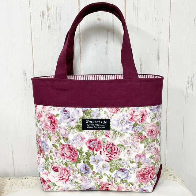 ♥♥ 可愛いピンクのバラ・トートバッグとポーチセット ♥♥ | iichi