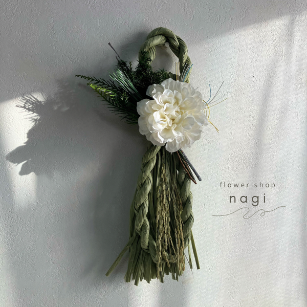 しめ縄縦結タッセル型/ダリアwhite】 | iichi 日々の暮らしを心地よく