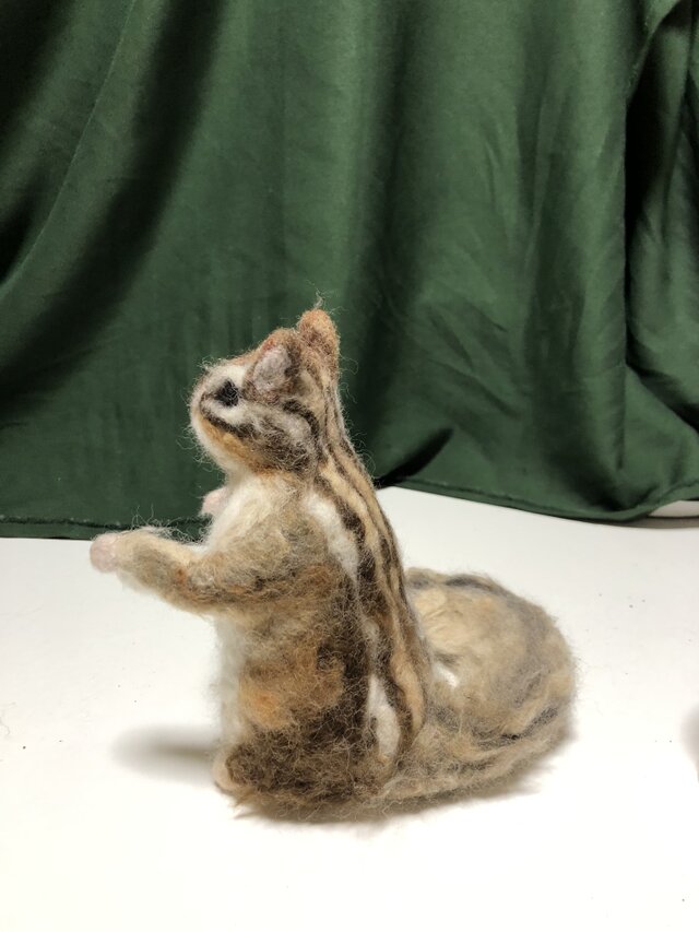受注制作✨羊毛フェルトのシマリスの女の子 | iichi 日々の暮らしを