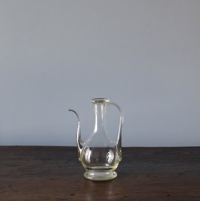 18世紀 吹きガラス ビュレット オイル ピシェ フランス アンティーク