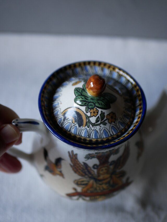 GIEN ジアン ポットとカップ＆ソーサー フランスアンティーク