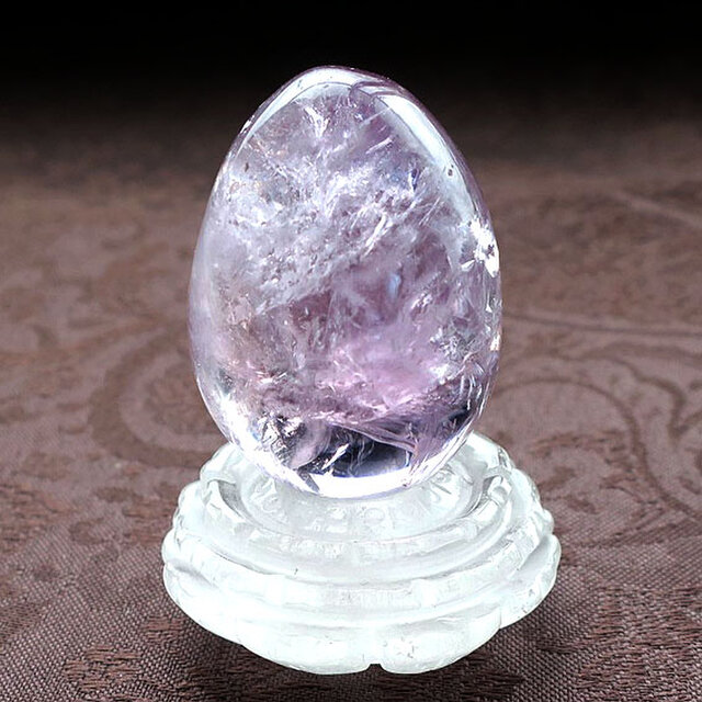 星入りローズドフランス/ピンクアメジスト/エッグB Hollandite Rose de
