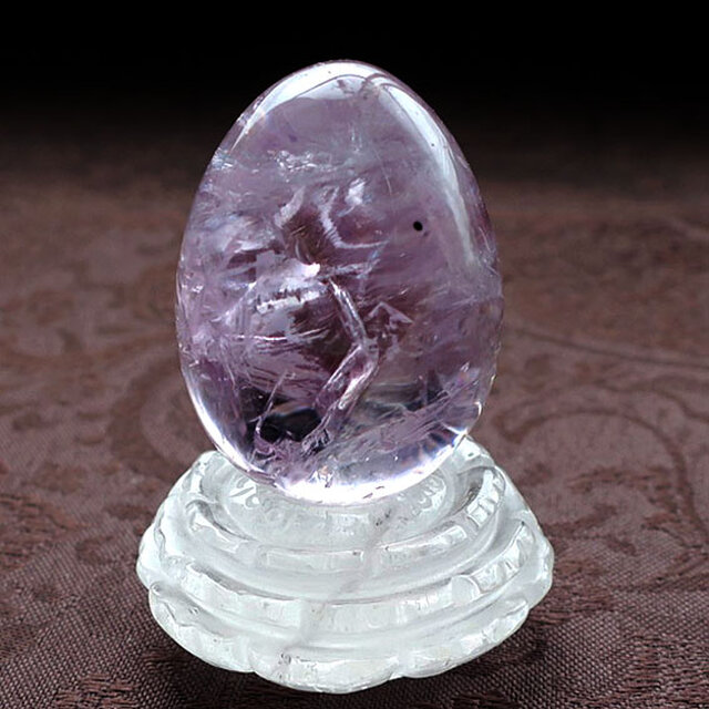 星入りローズドフランス/ピンクアメジスト/エッグB Hollandite Rose de