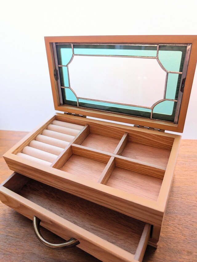 アクセサリーボックス ステンドグラス 木製 【フレーム】 | iichi 日々