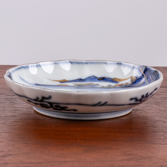 古伊万里 染錦山水千鳥文四寸皿 明治時代 E1220D | iichi 日々の暮らし