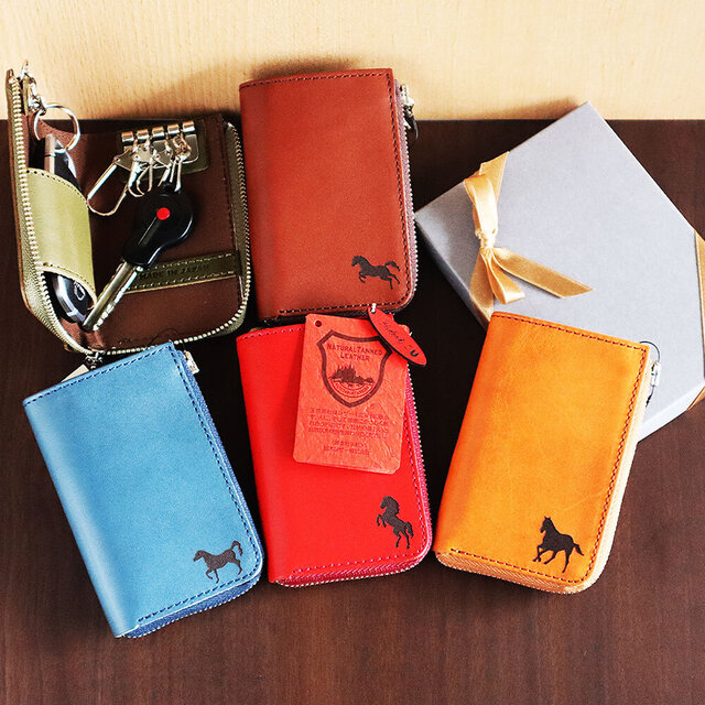 ◇受注製作 栃木レザーファスナー式キーケース（ジップ）｜スマート