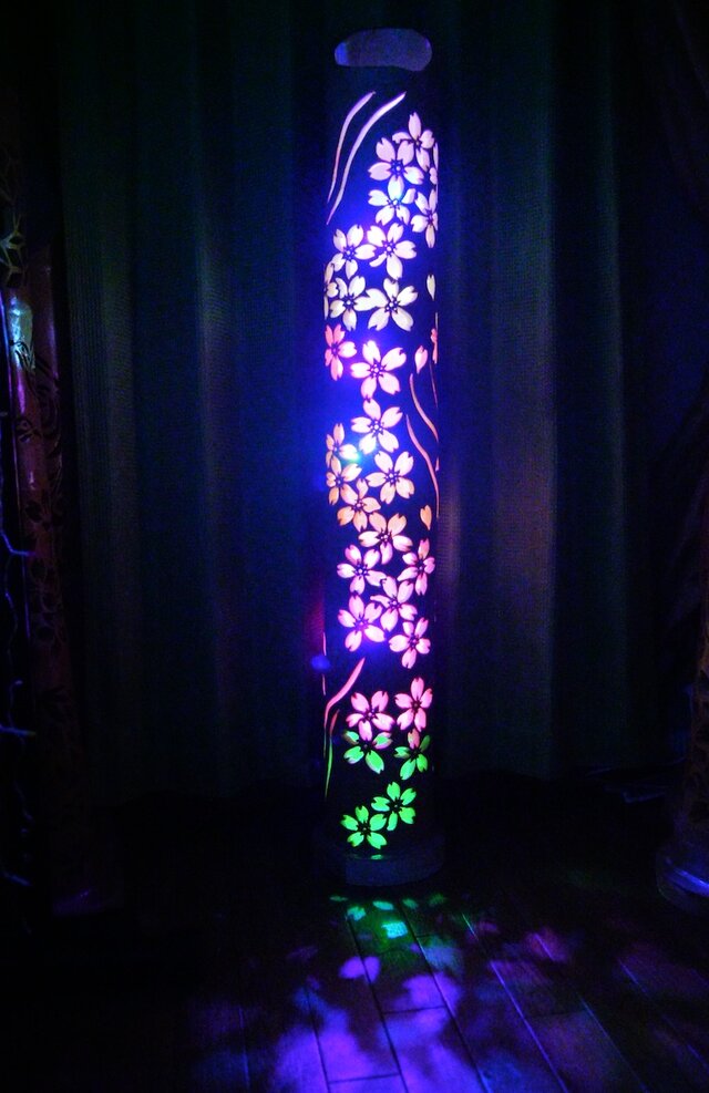 竹灯り 彩シリーズ 〜桜柱〜 竹灯籠 孟宗竹 | iichi 日々の暮らしを