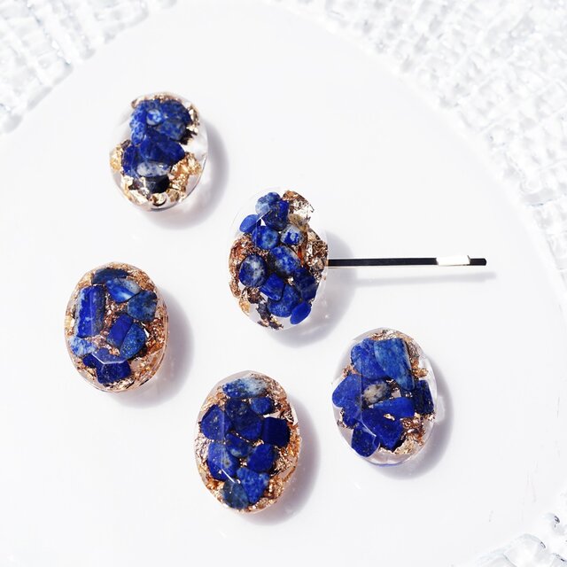 お好みにオーダー！☆宝石の水族館ヘアアクセ☆ヘアピン/ヘアゴム