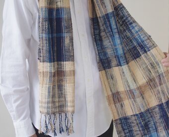 ジャパンブルー 経年変化も美しいちいさな藍色ランチョンマット 木綿