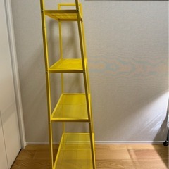 IKEA レールベリオープンシェルフ4段イエロー黄色 (taraco) 学芸大学の