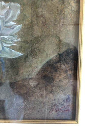 蓮の花 原画 絵画 額縁付き アート インテリア アウトレット