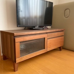 アンティーク猫足 木製三面鏡ドレッサー／ヴィンテージ 英国 ブラウン