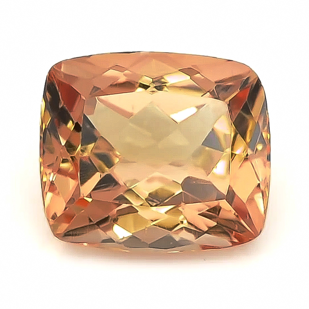 Natural Imperial Topaz orange color cushion shape 1.52 carats