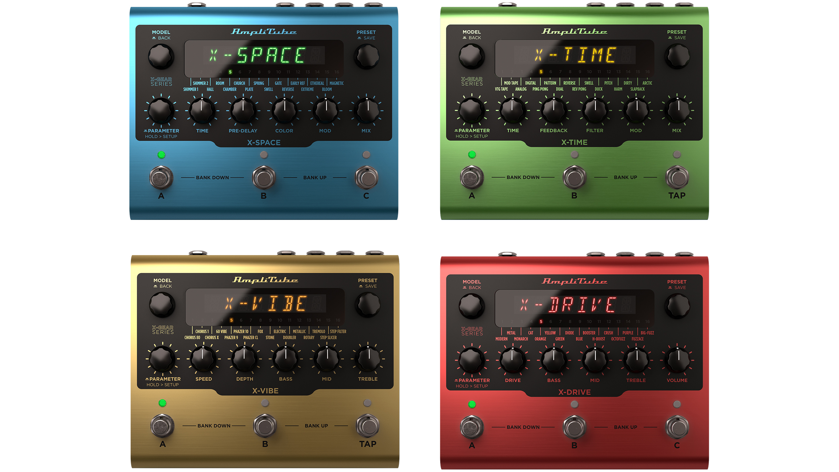 IK Multimedia launches AmpliTube X-GEAR effects pedals to combine