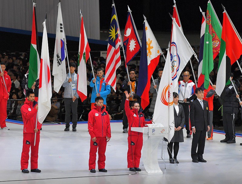 冬季アジア大会：札幌ドームで開会式 32カ国・地域参加 [写真特集2/8