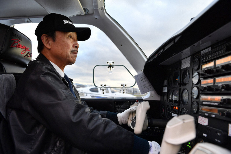 全日空グループで長年機長 76歳植野さんが飛行時間3万時間達成へ