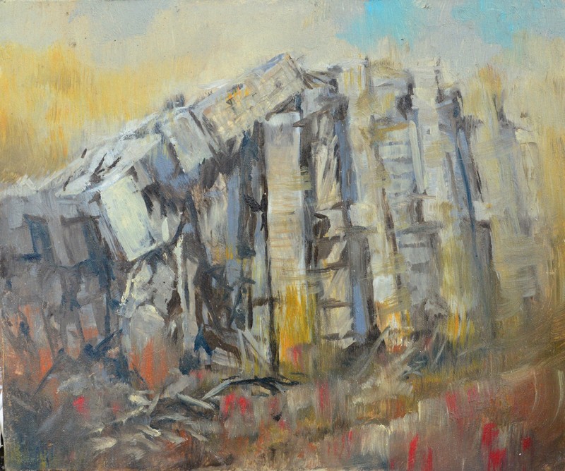 明治時代から祖父の家にあった油絵