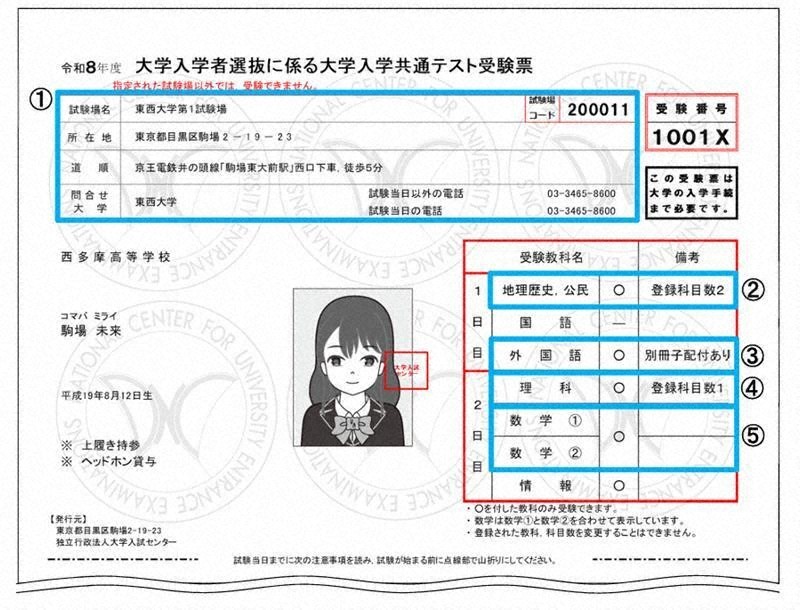 1分で解説＞大学入学共通テスト 今回から受験票は自分で印刷 | 毎日新聞