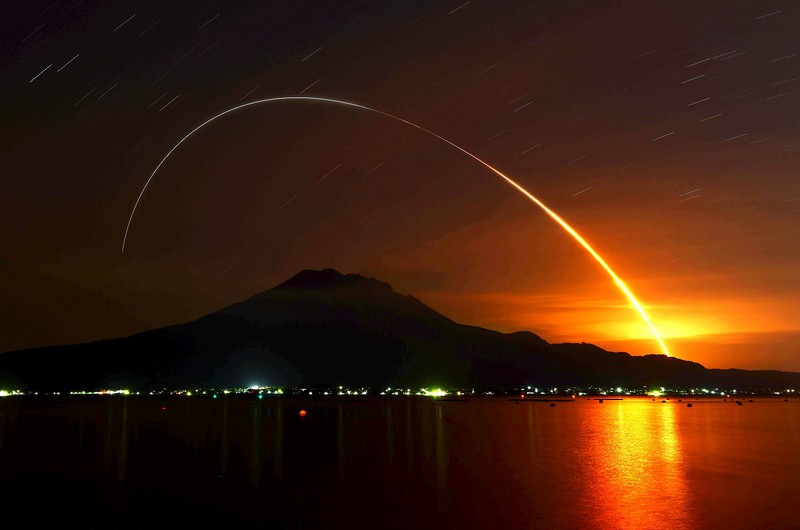 こうのとり」9号機、打ち上げ成功 種子島宇宙センターからISSへ [写真