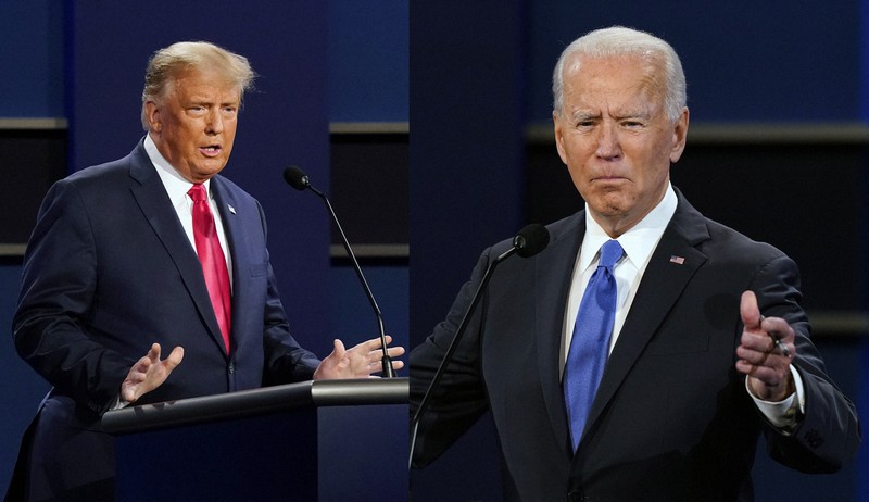 トランプ氏vsバイデン氏、最後の論戦 対北朝鮮、コロナ対策で応酬 米