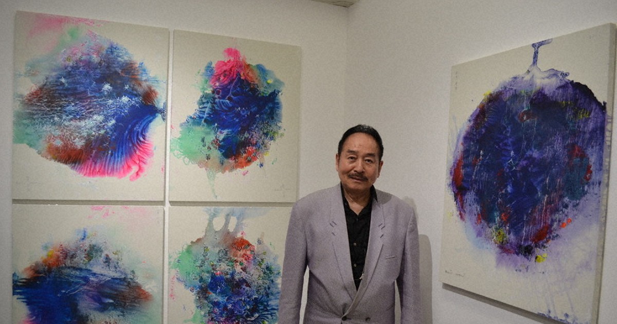 光の画家」国内制作に意欲 コロナで仏から帰国・松井さん 豊橋と京都で