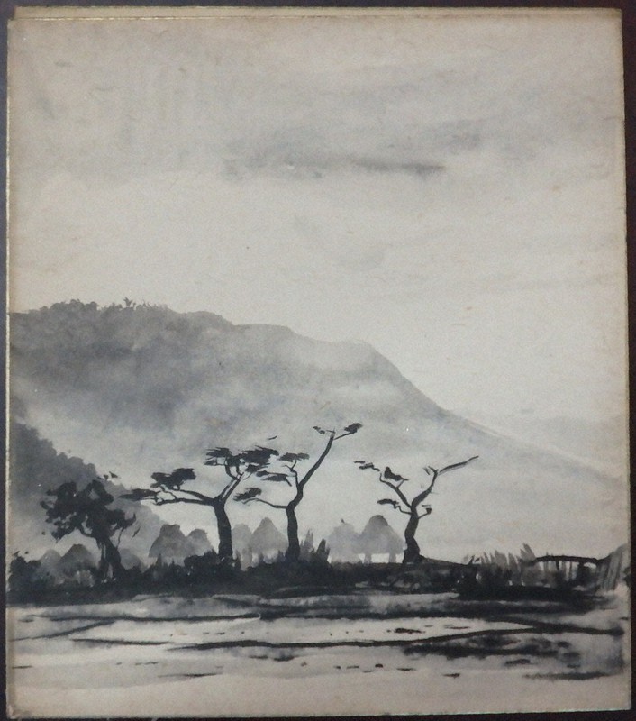 田中一村の色紙発見 鹿児島・奄美の寺に8枚 「昭和35年頃、画ノ勉強