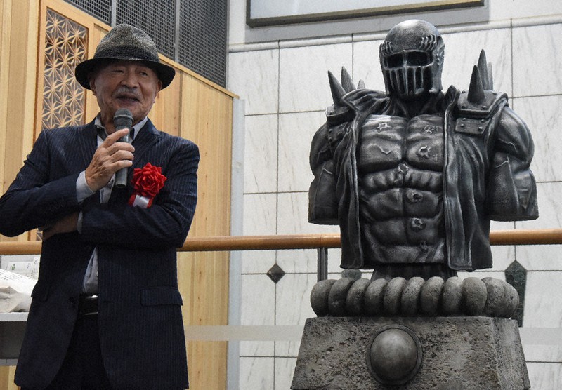 来ないと痛い目あうぞ 北斗の拳ジャギ像完成 佐久 ／長野 | 毎日新聞