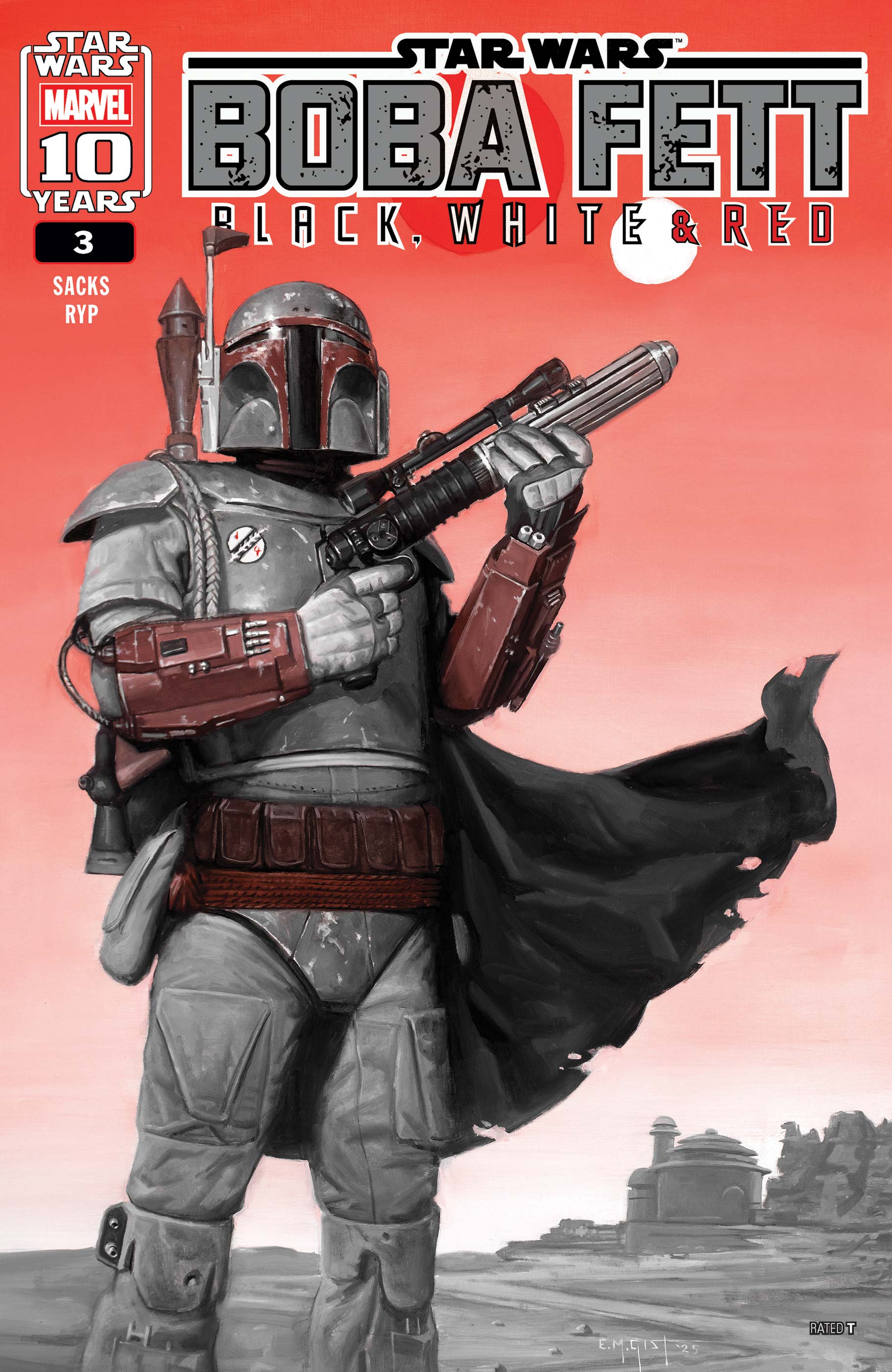 Star Wars: Boba Fett - Black, White & Red (2025) #3 | Comic Issues