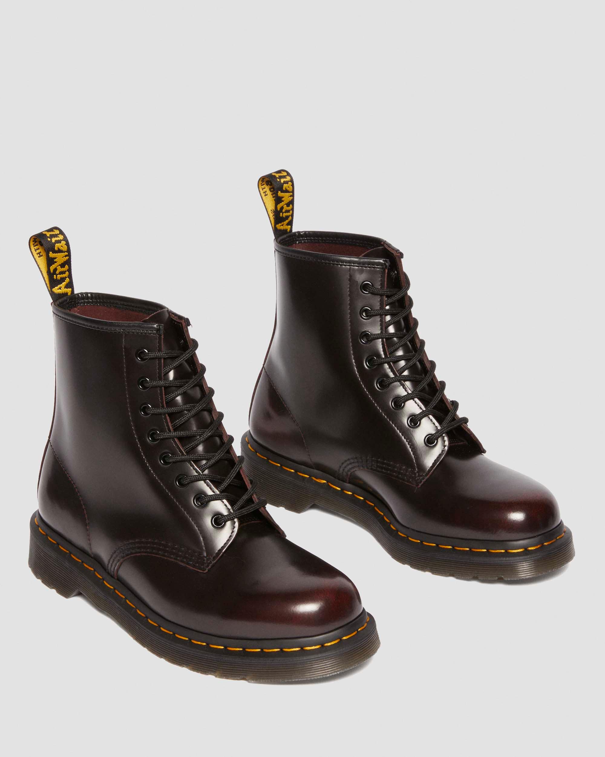 1460 Arcadia leather boots in Cherry Red Arcadia | Dr. Martens