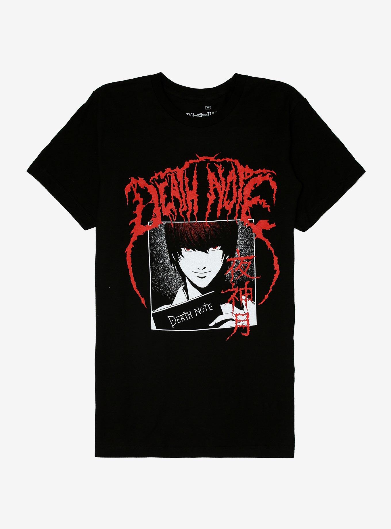 Death Note Light Metal T-Shirt | Hot Topic