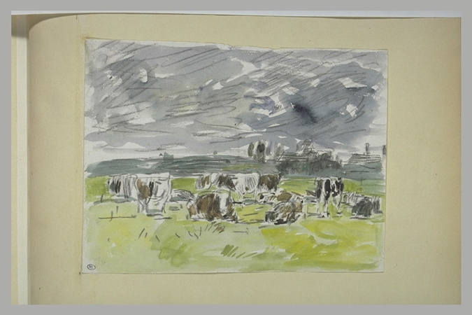 La Rade de Villefranche - Eugène Boudin | Musée d'Orsay