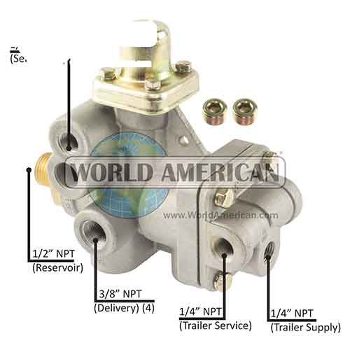 MPParts | Bendix K033223 SR5 Type Spring Brake Valve | K033223