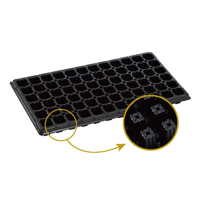 明和 プラグトレー手植え用 72穴 黒の通販｜トレー・ポット｜育苗用品