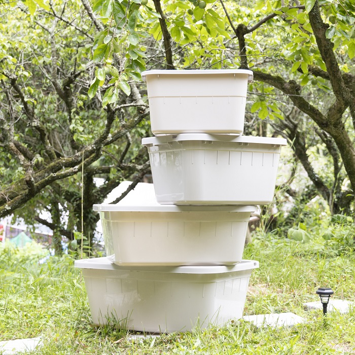 角型ジャンボタライ 水抜栓付 80型 グレーの通販｜たらい｜バケツ