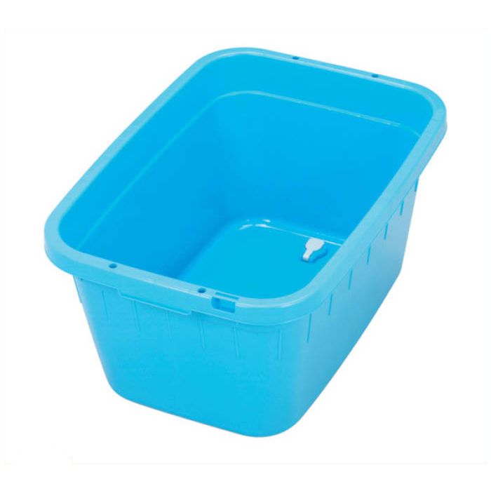 角型ジャンボタライ 水抜栓付 60型 ブルーの通販｜たらい｜バケツ