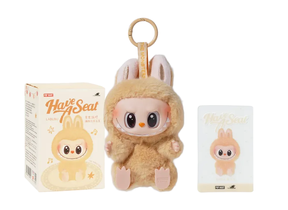 ポップマート ザ モンスターズ (ラブブ) ハブアシート ぬいぐるみ