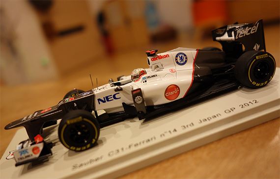 F1】【グッズ】Spark Sauber C31 #14 Kamui Kobayashi 3rd Japan GP