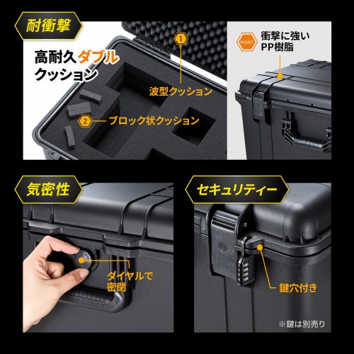 BAG-HD5【ハードツールケース（キャリータイプ）】精密機器の持ち運び