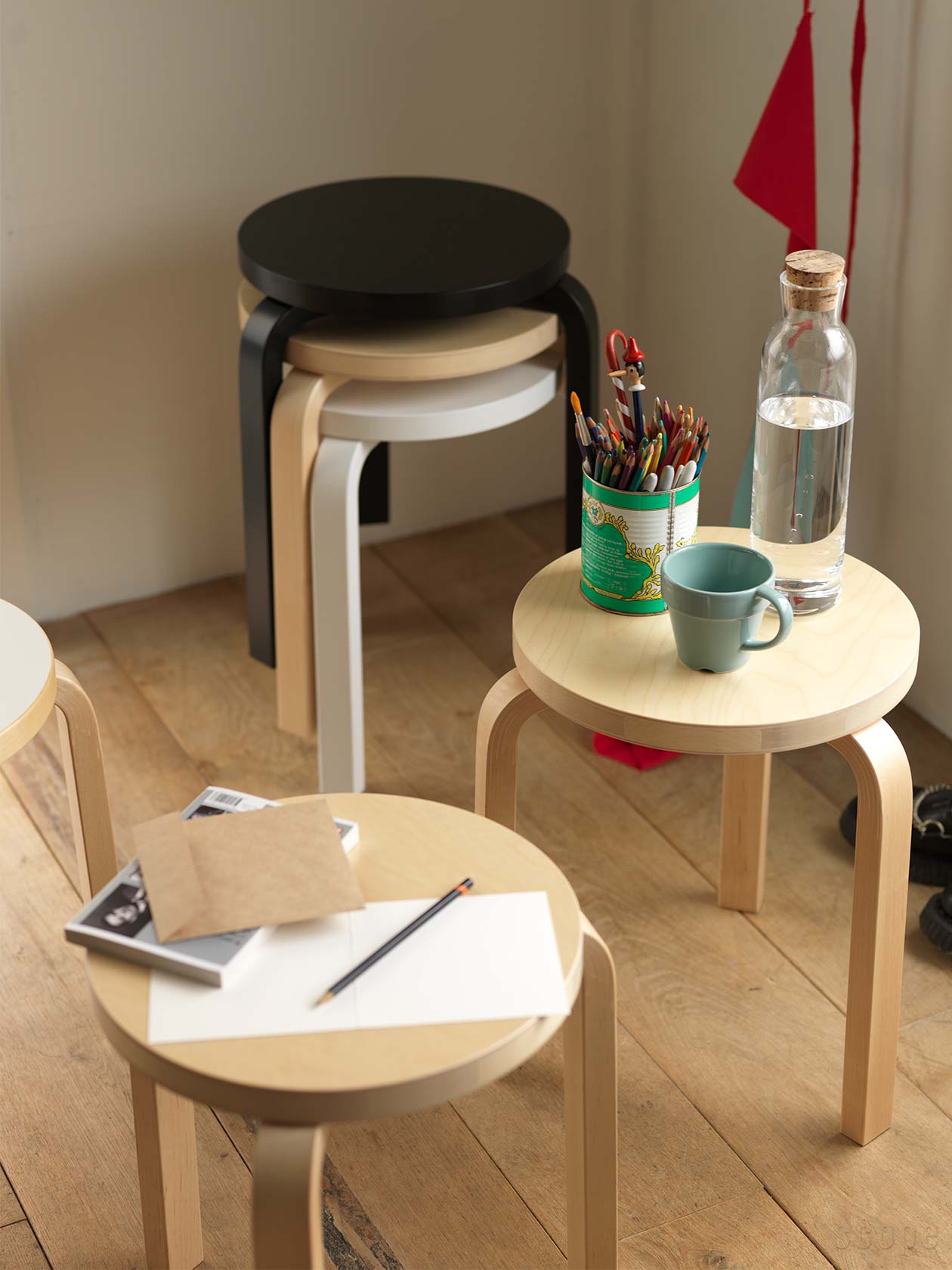 artek 新品未使用 Stool 60 限定 カーリーバーチ stool60 カーリー