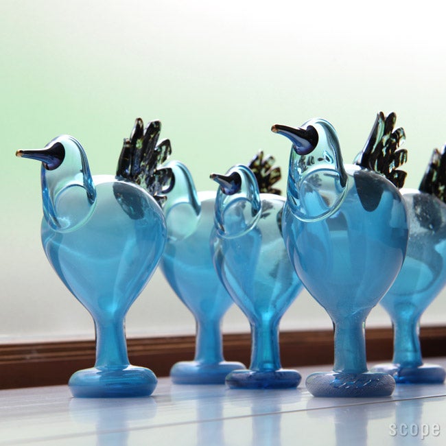 置物 Birds by Toikka ANO Turquoise Scope 25th Birds by Toikka