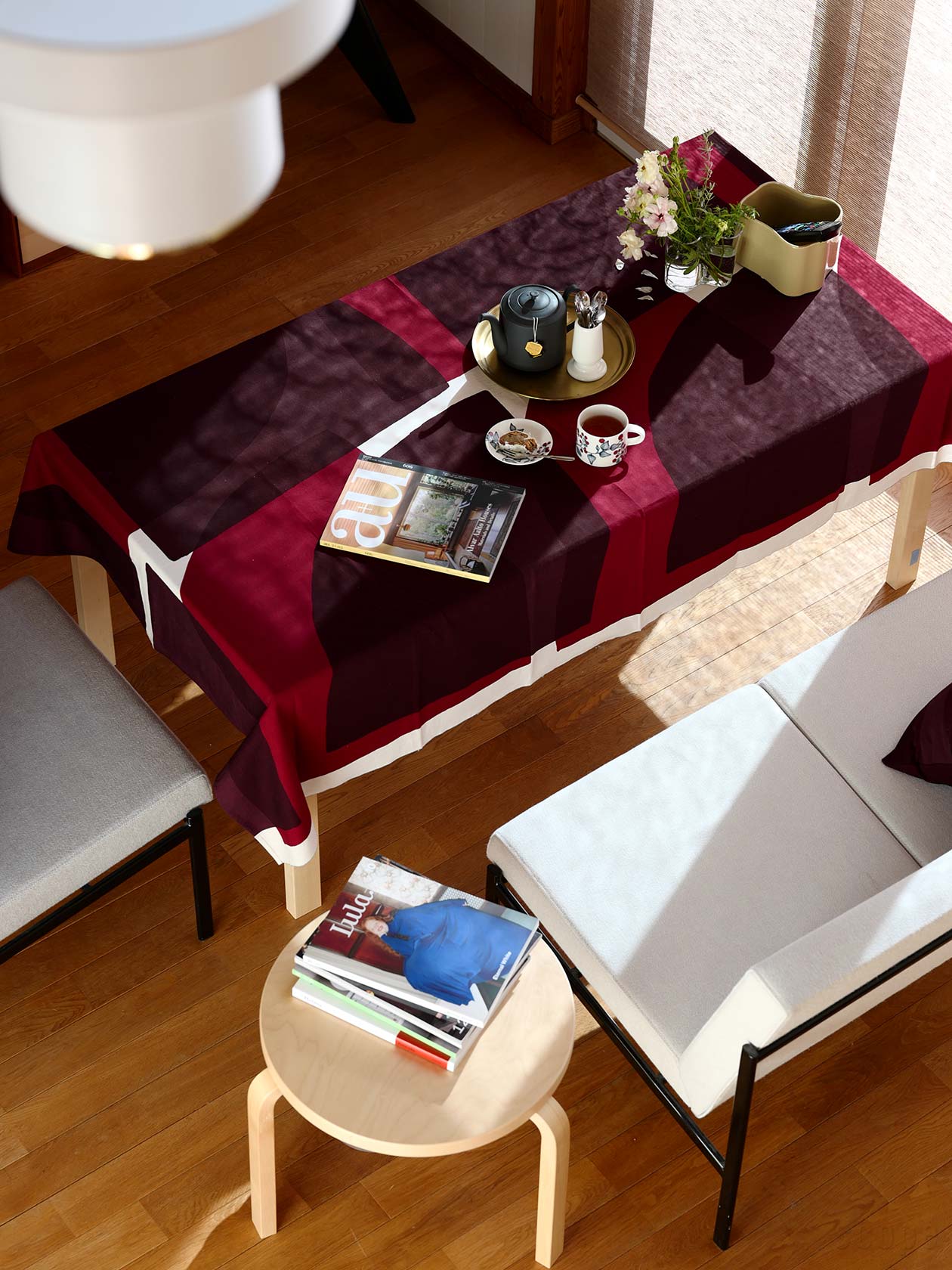 スコープ テーブルクロス　Slowpe Sliceワイン 170㎝ 販売終了】Slowpe<br>Slice ワイン