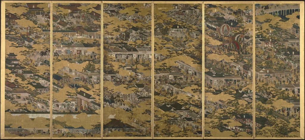 絢爛豪華な美術品！「洛中洛外図屏風」に描かれた戦国時代の京都とその