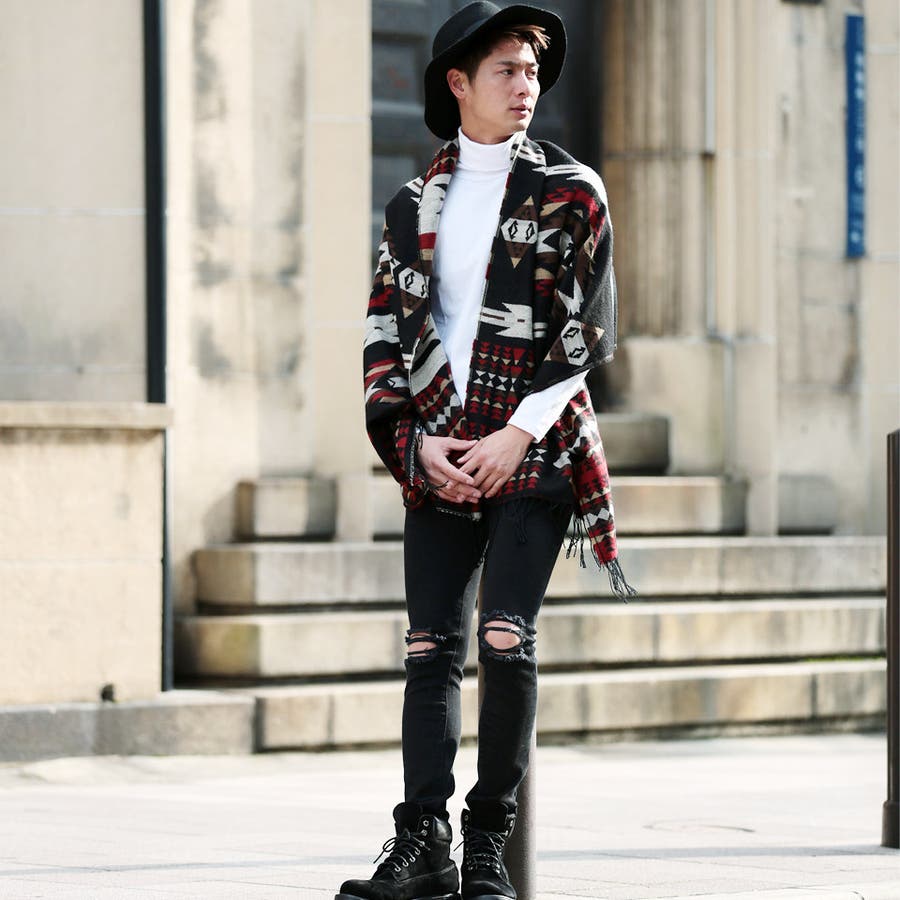 ◇roshell(ロシェル) オルテガ柄大判ストール◇ストール マフラー[品番