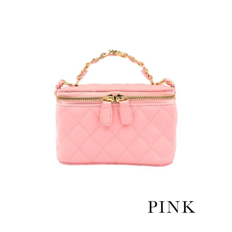 ゴールドチェーン×キルティング2WAYスクエアミニバッグ パーティー