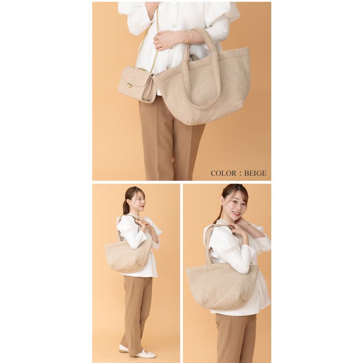 ダブルハンドル 大容量 船形ヌビバッグ 旅行 ママバッグ トートバッグ