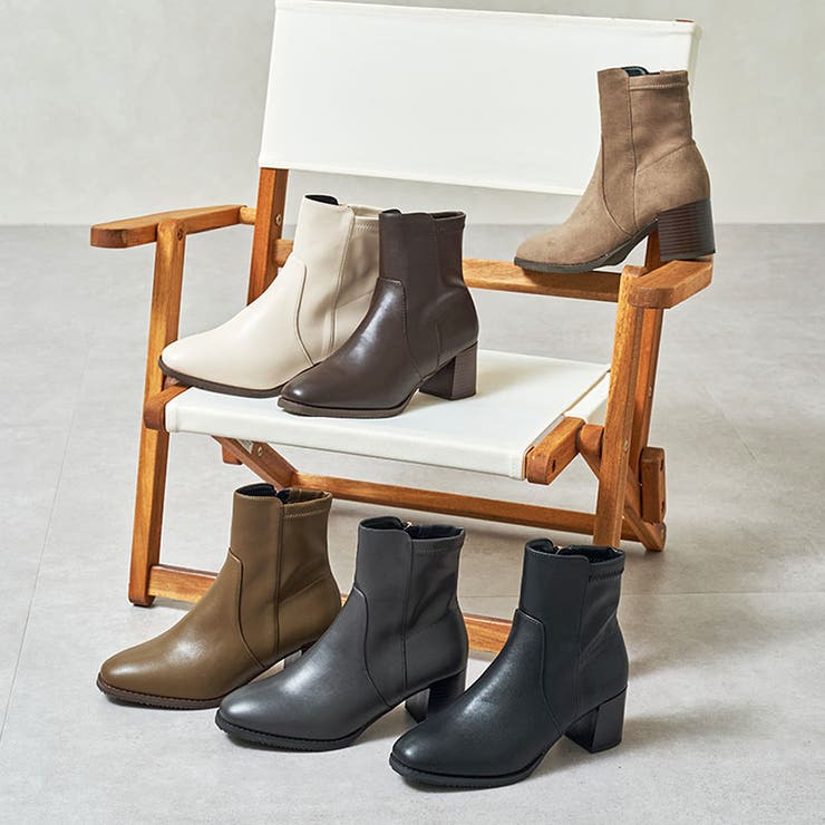 新色追加】チャンキーヒールミドルブーツ/31408[品番：ORTS0005909
