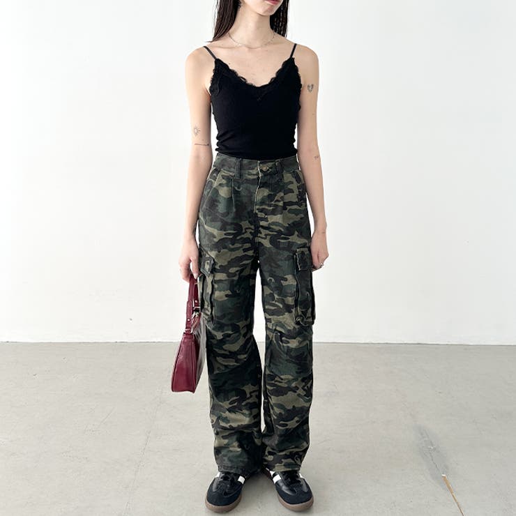 迷彩柄ミリタリーカーゴパンツ[品番：OUTW0000585]｜Outfitter lab