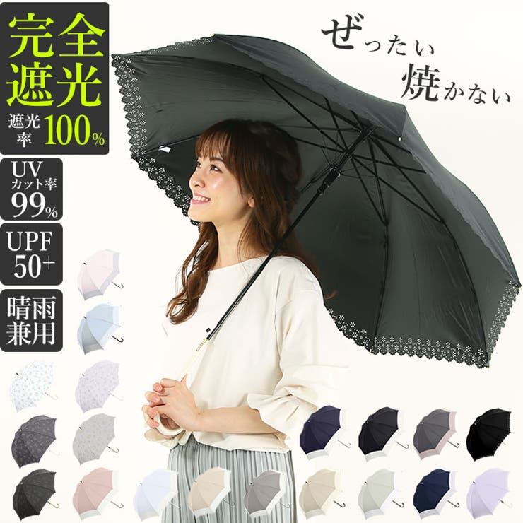 Parasol 完全遮光 大きめ ジャンプ傘 58cm[品番：BCYW0005586