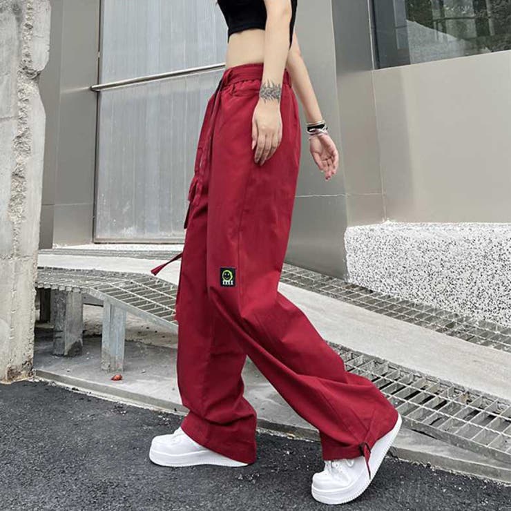 カーゴパンツ ワイドパンツ ストラップ付き[品番：DCTW0003907