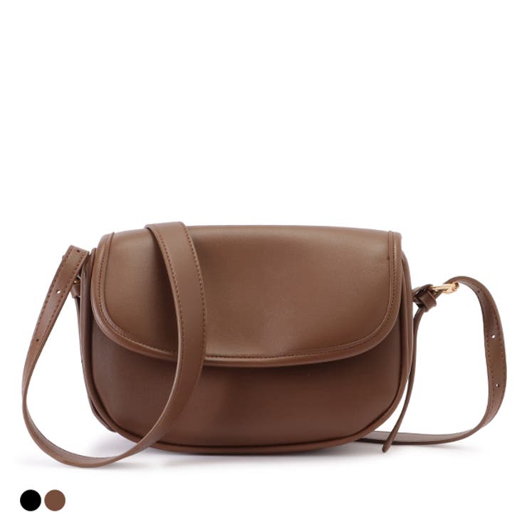 マットレザー調マチありコンパクトショルダーバッグ レディース 女性